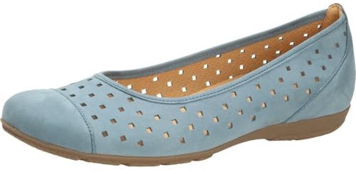 Gabor Damen Klassische Ballerinas, Frauen Flats,flach,Ausgehschuhe,Abendschuhe,Slip-ons,Freizeitschuhe,sportlich,Ballerinen,Jeans,43 EU / 9 UK