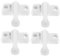jojofuny 1 Satz Fensterverriegelung Fensterstopper Flügelschloss und Halter sicherheitsschloss einbruchschutz fensterschloss Fensterriegel für alte Fenster Fenstersicherung p.s Light Grey
