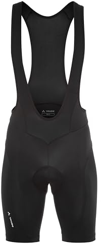 VAUDE Herren Fahrradhose Active Bib Pants, atmungsaktiv, elastisch, schnelltrocknend, Passform: Slim fit, black/black, XXL