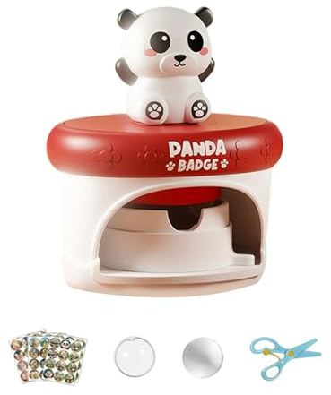 Watreketal Kinder Basteln Kits Badge Maker Plastikabzeichen Pressmaschine Spielzeug Für Frühschulverbindliche Projekt Toy Badge Maker Machine