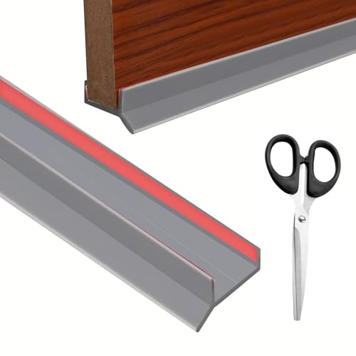 5M Sockel Dichtungslippe selbstklebend – PVC Dichtprofil für Küchensockel | Küche Sockelprofil Dichtung für Küchensockel 15mm 16mm 17mm Möbel & Türen, flexibler Wasserschutz & Bodendichtung, Grau