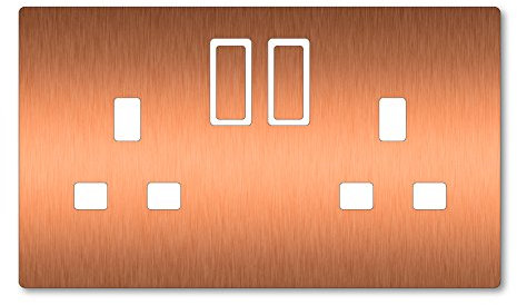 Landing Designs Copper Effect Vinyl Uk Light Switch Stickers Childs Bedroom Nursery Decorating Double Sockets