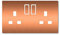 Landing Designs Copper Effect Vinyl Uk Light Switch Stickers Childs Bedroom Nursery Decorating Double Sockets
