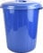 Sterling Ventures 35L Garden Waste Rubbish Dust Bin with Locking Lid (Blue)