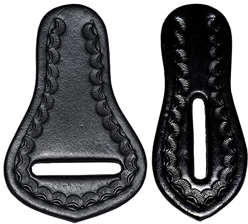 HILASON Western Saddle Repair Leather 1 Latigo Carrier Girth Holder Black