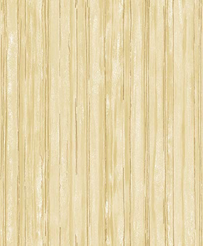 Galerie G67705 Special FX Glitter Stripe Design Wallpaper, Yellow/Gold, 10m x 53cm