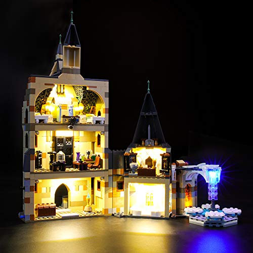 GEAMENT Lichtset für Harry Potter Hogwarts Uhrenturm (Hogwarts Clock Tower) Bausteine Modell Kompatibel mit Lego 75948 (Modell-Set Nicht enthalten)