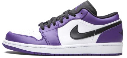 Jordan Herren Schuhe Nike Air 1 Low Court Purple 553558-500, (Court Violett/Schwarz-Weiß), 46 EU