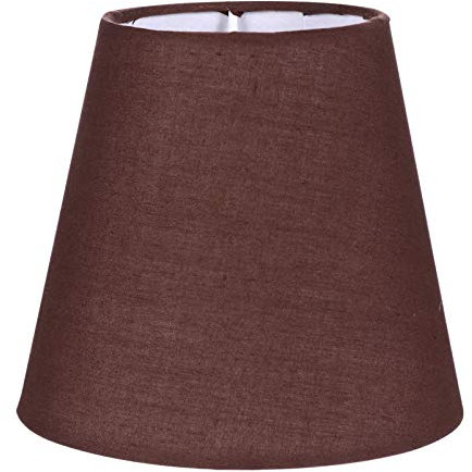 Lurrose Stoff Lampenschirm Ersatz Fass Lampenschirm Natürlichen Leinen Schatten Clip auf Lichtschirme für Kandelaber Kronleuchter Tisch Schreibtischlampe