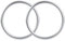 Baby Sling Ringe Tragetücher Ringe Tragbar Aluminiumring für Kleinkinder Neugeborene Kinder Tragetuch Silber 2 Stücke