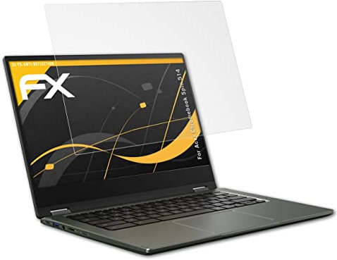 atFoliX Screen Protector compatible with Acer Chromebook Spin 514 Screen Protection Film, anti-reflective and shock-absorbing FX Protector Film (2X)