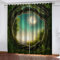 GDYRBY 2Er Set Blickdichte Vorhang Wärmeisolierender Für Schlafzimmer 240X230cm(HxB) 3D Druck Blick Auf Die Alten Bäume Im Dschungel Muster Gardinen Mit Ösen - Junge Mit Mädchen Schlafzimmer Wohnzimm
