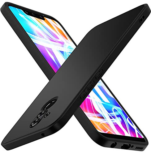 iVoler Cover in Silicone per Huawei Mate 20 Lite con Protezione della Fotocamera, Ultra Sottile Custodia in TPU Morbida Anti-Graffio Antiurto Protettiva Case, Nero