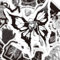 LTSCLO 100 Pcs Gothic Stickers - Black & White Gothic Waterproof Vinyl Skull & Graffiti Stickers for Laptop, Luggage, Notebook, Skateboard, Cars, Motorcycle, Bicycle