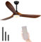 XSGDMN Deckenventilator im Freien mit Licht und Fernbedienung, deckenventilator holz, 152cm 6 Geschwindigkeit Energiespar Super Leise, für Terrasse, Nebengebäude, Veranda, Pavillon, Garage