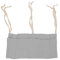 Babybett-Aufbewahrungstasche Zum Aufhängen, 2 Taschen, Babybett-Organizer, Verstellbarer Riemen, Kinderzimmer, Säuglingsbett, Aufbewahrungstasche für Spielzeug (Grau)
