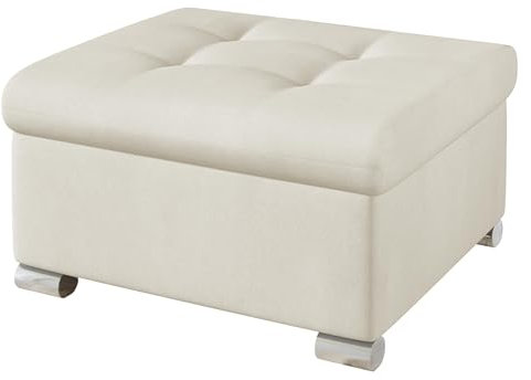 Mirjan24 Polsterhocker Niko klein Sitzbank Sitzhocker Fußbank Pouf Hocker Farbauswahl (Uttario Velvet 2978)