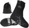 Copriscarpe Impermeabili per Pioggia, Copri Stivali Scarpe Antipioggia, Riutilizzabili Impermeabile Copriscarpe Moto Ciclismo per Fango Neve, Unisex Copriscarpe Alto Bici con Banda Regolabile, Nero