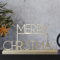Ginger Ray Gold Metal 'Merry Christmas' Schild Tischkamin Dekoration