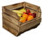 Kistenkolli Altes Land Kartoffelsteige 40x33x30 cm Gemüsekiste Obsthorde Gemüsekorb Kartoffelkiste zum Lagern Kiste Holz Obstkisten Obstschale (1er Set geflammt)
