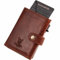 MATADOR Portmonee Herren Slim Leder #Tokio Geldbörse Herren mit edler Geschenk Box, Elegantes Kartenetui mit RFID Blocker, Luxus Geldbeutel Klein mit vielen Fächern in Braun Vintage