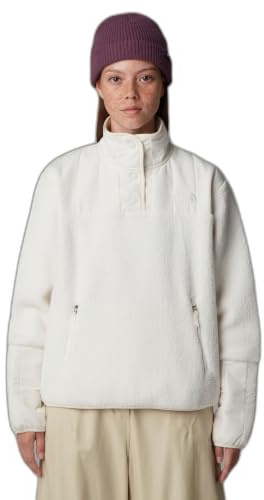 The North Face Damen Cragmont Fleece 1/4 Snap Sweater White Dune XL