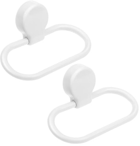 HEMOTON 2stücke Handtuchhalter Für Wand Handtuchringe Ohne Bohren Bad Handtuch Aufhänger Waschlappenhalter Minimalistisches Design Langlebig Und Robust Für Badezimmer Und Toilette