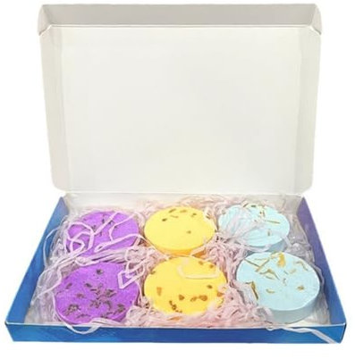 JOYHAZE 30g*6pcs Duschdampfer, Aromatherapie, Duschbomben mit ätherischen Ölen für Spa, Entspannung, Duschtabletten, Weihnachten, Geburtstag, Stress Relief, Selbstpflege, Zitrone, Lavendel, Minze