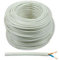 100MT CAVO ELETTRICO BIPOLARE SIMILGOMMA BIANCO H05VV-F - 2x mmq.1 colore bianco