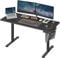 SONGMICS Höhenverstellbarer Schreibtisch elektrisch, 140 x 60 cm, Verstellbarer Tisch, Memory-Funktion für 4 Höhen, für Büro, tintenschwarz LSD134B01