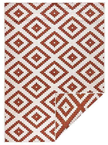 Teppich Boss - Wendeteppich Malta Terra Creme Indoor & Outdoor, Größe:80x150 cm