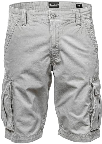 Amaci&Sons Herren Cargoshorts Männer Kurze Bermuda Hose Regular Fit 7027