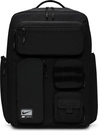 Nike Rucksack Utility Elite Rucksack (37 L), Black/Black/White, FN4173-010, MISC