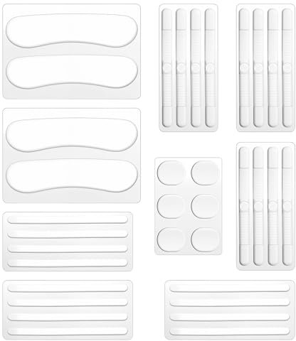 Dimeho 34 Stück High Heel-Kissen aus Silikon Schuhriemengriff Anti-Rutsch-Sandalen Gel-Schutzstreifen Slingbacks Fußstütze Aufkleber-Einsätze Pad für Damen und Herren Sport-Sneaker