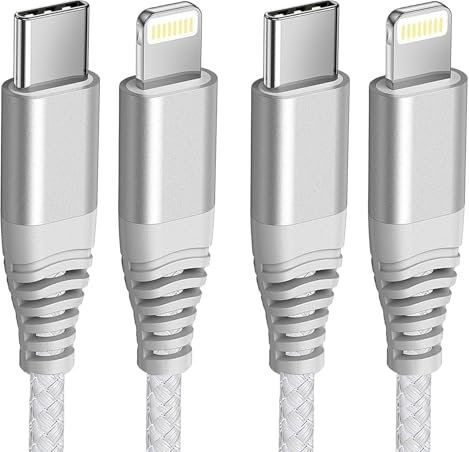 JJCALL USB C Lightning kabel 2Pack1M [MFi-Zertifiziert] iPhone Ladekable Lightning kabel iPhone Schnellladekabel Für iPhone14/14Pro/14Pro Max//13/13Pro/12/12Pro/11/X/XS/XR/8