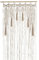Wall Hanging Curtain, Bohemian Handwoven Lace Door Curtain, Hanging Room Divider, Large Woven Tapestry, Macrame Door Hanging for Room Wedding Party Decor, Natural Beige (1 Panels) (120 x 200 cm)