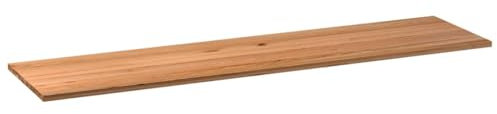 vidaXL Tischplatte Hellbraun 320x80x4 cm Massivholz Eiche Rechteckig, Esstischplatte, Schreibtischplatte, Bartischplatte, Esszimmertischplatte