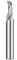 1 Stück HSS-Fräser 8 mm Schaft-Gravur-Bit for Aluminium-Fensterschneiden Single Flute Schaftfräser CNC-Aluminium-Fräser Fräser(8x3x12x60mm)