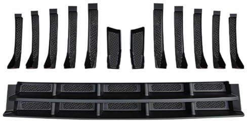 Rejilla de parachoques delantero de coche, rejilla de radiador negra, instalación no destructiva precisa, cubierta del parachoques delantero, piezas de repuesto de rejilla, accesorios de