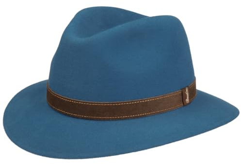 Borsalino Forest Pack Away Hut Classic Haarfilzhut Filzhut Damen/Herren - Made in Italy elegant rollbar Acot mit Lederband Herbst Sommer Frühjahr Winter Frühling-Sommer