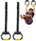 Anneaux de gymnastique à barre trapèze – Anneaux de traction, balançoire pour augmenter la hauteur | Anneaux de balançoires pour aire de jeux, ensembles de jeu pour équipement d'entraînement d'arrière