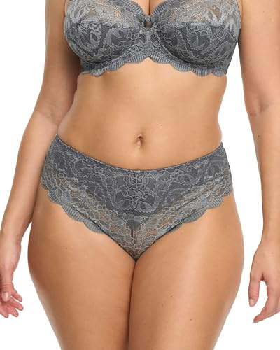 SUSA Slip Damen Latina , Unterwäsche für Frauen mit Bikini Schnittform , Mikrofaser Damen Unterwäsche, elastisch und bequem sitzend , Spitzen Slips