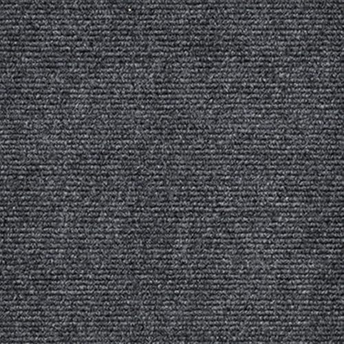 Lot de 10 dalles de moquette autocollantes - 30 x 30 cm - 0,9 m² - Moquette, avec couverture arrière - Revêtement de sol résistant - Pour appartement, bureau, commerce - Gris foncé