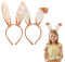 SDXCJY Hasenohren, Tierohren, niedliche Hasenohren, Plüsch-Hasen-Haar-Accessoires für Frauen und Mädchen, Ostern, Karneval, Cosplay, Kostüme, Accessoires, Party, Karneval, Ostern (braun)