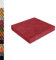 Lsjoaw Quadratisch Sitzkissen 40X40X5CM Wachslederstoff Bodenkissen Stuhlkissen Waschbar Stuhlauflage Rutschfestes Barhocker-Kissen AbnehmbarerBezug Color#9 Rot