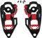 Set di piastre per visiera per casco da moto, 1 paio di ricambi per casco da moto AGV K1 K3sv K5
