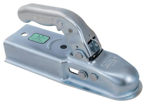 Knott Abrazadera Rueda Jockey B48C6 Abrazadera Hierro Fundido para Tubo Corrugado 48 mm, 2 Orificios 19 mm para Fijar Rueda Jockey en Tubo Corrugado Separacion 150 mm, Bloqueo