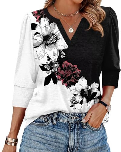 TOFOTL Polo da Donna Deportivo Camicia Vintage Fitness Montaña Maglietta Scollo a V Táctica Maglietta Fucsia Transpirable Maglie Donna Estive Elastica T-Shirt 10-Nero L