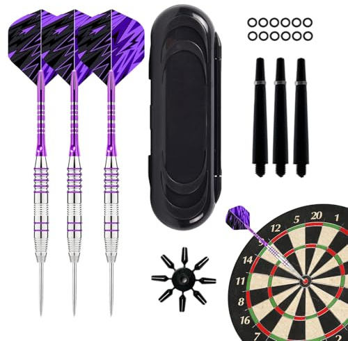 Dartpfeile mit Metallspitze, professionelles Dart-Set – Kampfsport-Waffen für Freunde, Teenager, Familie, Balkon, Rasen, Outdoor-Sport, Damen, Herren, Jugend