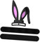SEWACC Bunny Ear Headphone Decoration Silicone Cosplay Attachment for Gaming Headsets Versatile and Durable Design Adorable Rabbit Ears for Enhanced Aesthetics